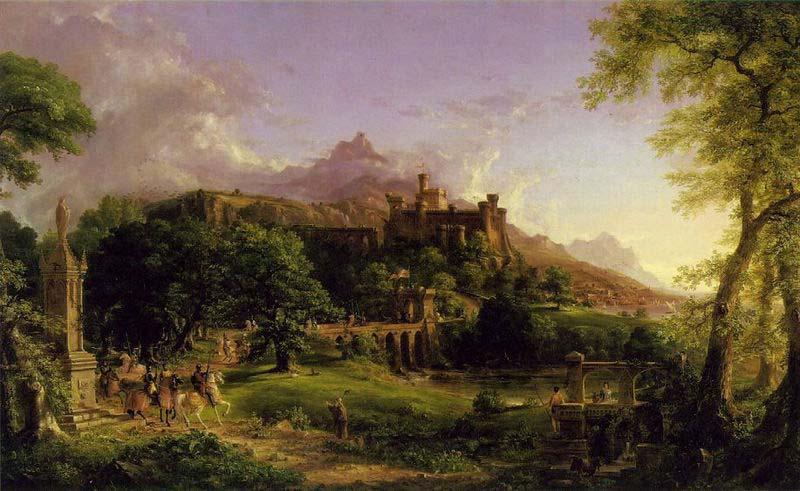 Thomas Cole The Departure Norge oil painting art